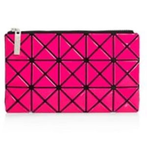 BAO BAO ISSEY MIYAKE Cosmetic Bag Pink & Black NEW